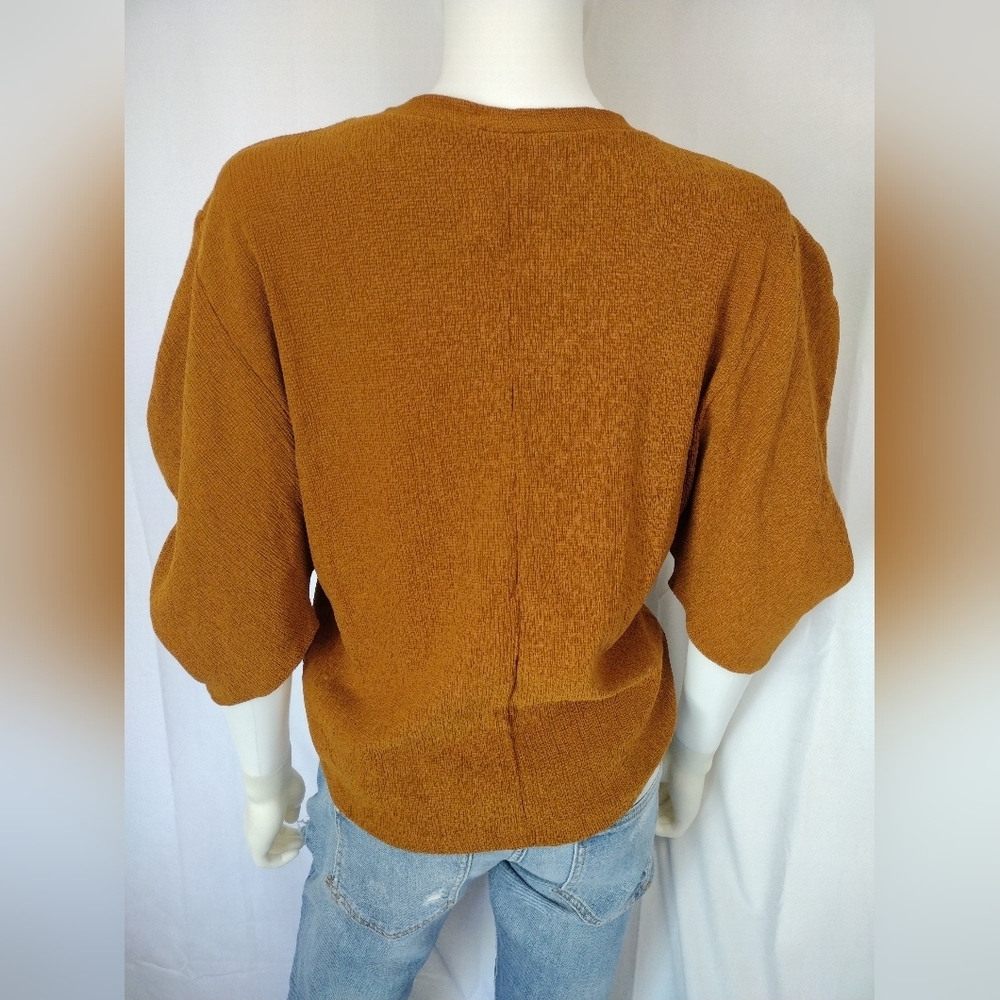 Zara Pumpkin Spice Top - Picture 5 of 7